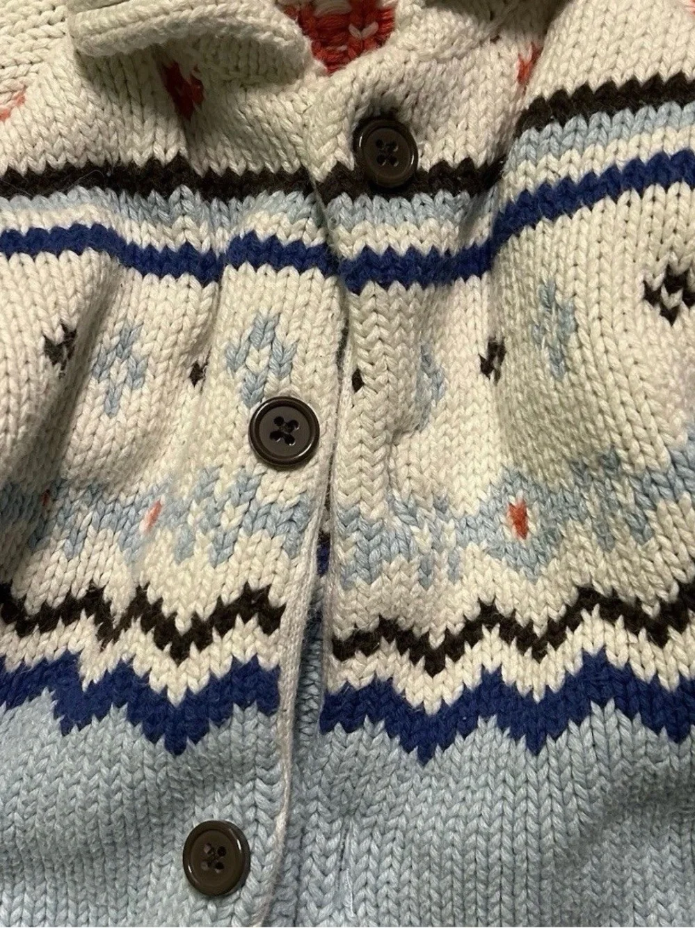 Gymboree Toddler Fair Isle Winter Button Up Cardigan Size 18-24 Months